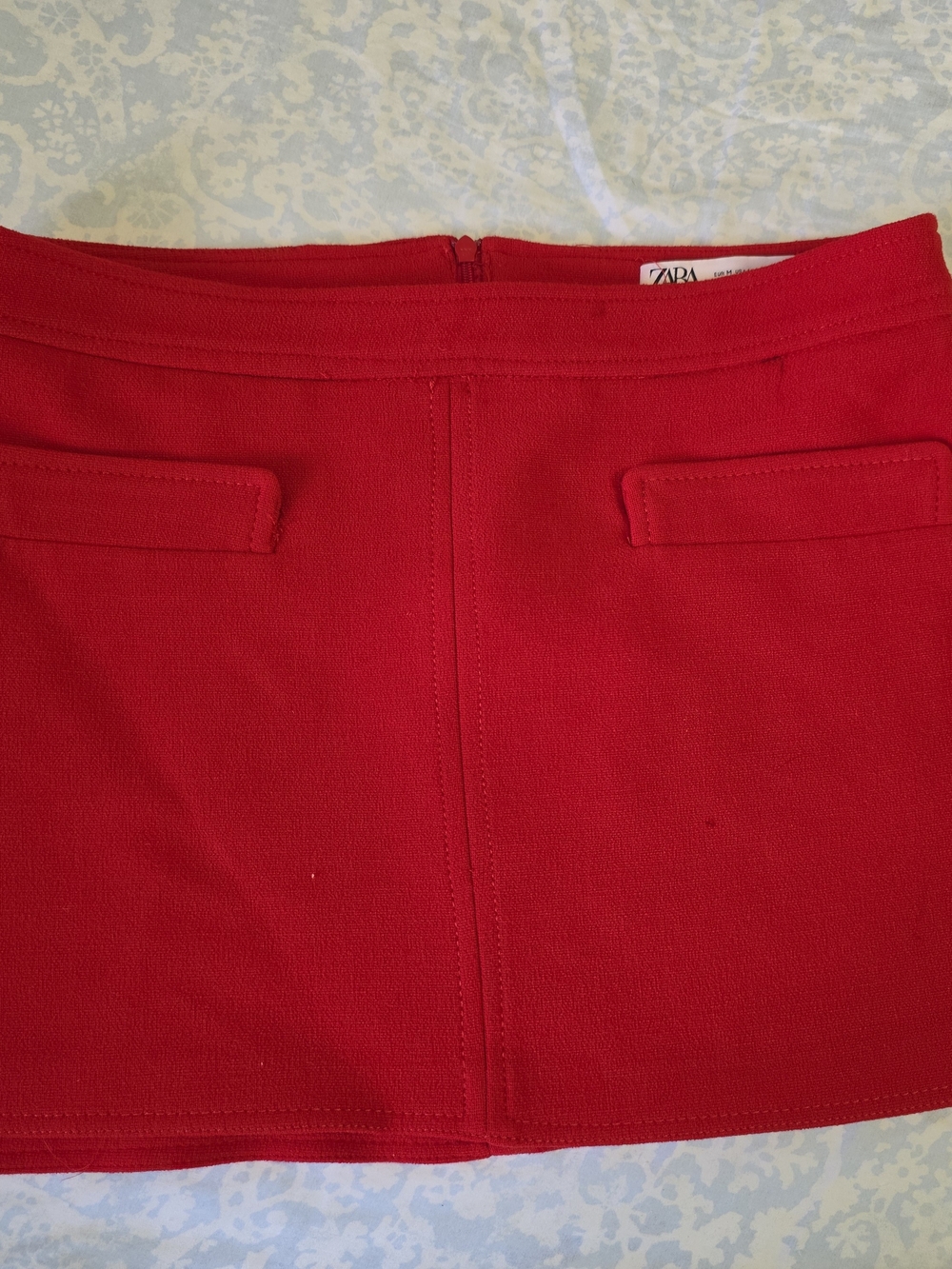 Like New Zara Bright Red Mini Skirt